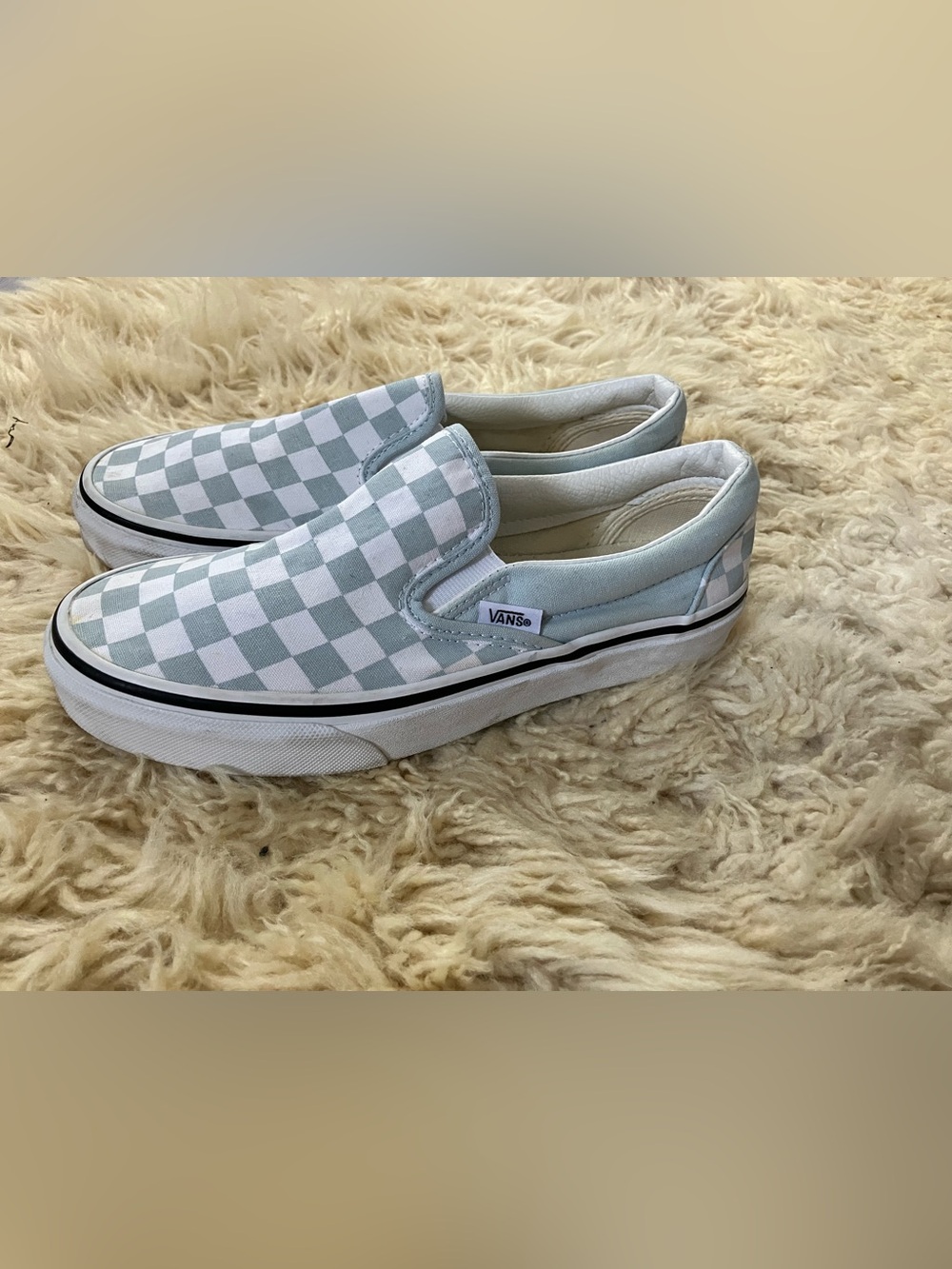 Vans Classic Slip-On 'Checkerboard - Ballad Blue - Picture 2 of 5